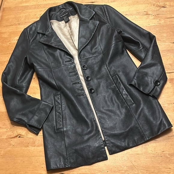“As Is” Bebe softest leather blazer - Picture 1 of 17
